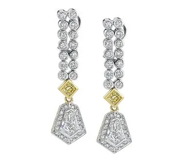 Diamond drop earrings